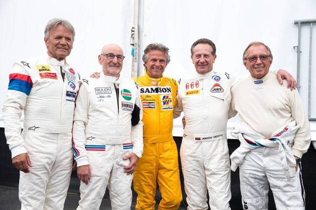02.07.2016, Red Bull Ring, Spielberg, AUT, FIA, Formel 1, Grosser Preis von Oesterreich, Legendenrennen, im Bild Marc Surer, MArkus Stolz, Jan Lammers, Johnny Cecotto, Harald Grohs Marc Surer MArkus Stolz Jan Lammers Johnny Cecotto Harald Grohs during the legend race for the Austrian Formula One Grand Prix at the Red Bull Ring in Spielberg, Austria on 2016 07 02. Spielberg  EP_gro  