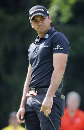 July 2, 2016 - Akron, OH, USA - Jason Day reacts to a missed birdie putt on the 16th hole during the third round of the Bridgestone Invitational at Firestone Country Club in Akron, Ohio, on Saturday, July 2, 2016. Bridgestone Invitational, third round - ZUMAm67_