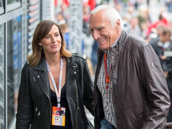 03.07.2016, Red Bull Ring, Spielberg, AUT, FIA, Formel 1, Grosser Preis von Oesterreich, Rennen, im Bild Dietrich Mateschitz (AUT) Red Bull Gruender und Eigentuemer mit seiner lebensgefaehrtin Marion Feichtner CEO and Founder of Red Bull Dietrich Mateschitz (AUT) with girlfrind Marion Feichtner before the Race for the Austrian Formula One Grand Prix at the Red Bull Ring in Spielberg, Austria on 2016 07 03. -Pressefoto Spielberg  Kein Release verfuegbar  