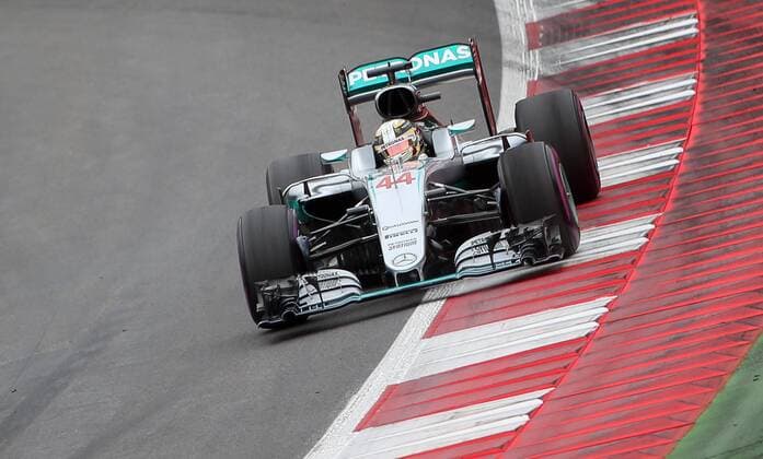 FORMULA 1 - GP of Austria 2016 SPIELBERG,AUSTRIA,03.JUL.16 - MOTORSPORTS, FORMULA 1 - Grand Prix of Austria, Red Bull Ring. Image shows Lewis Hamilton (GBR Mercedes GP). GEPAxpictures xChristianxWalgram