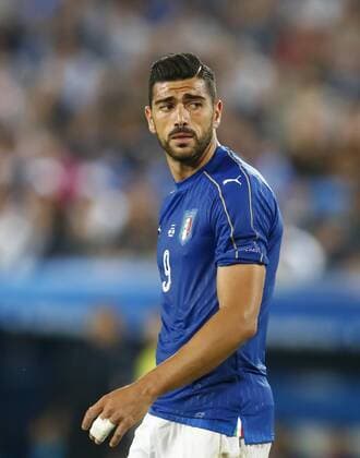 Graziano PELLE, ITA 9 Halbfigur, Freisteller , Aktion, Einzelbild, Portrait, Porträt, GERMANY - ITALY 6-5 n.P. Quarterfinal ,Football European Championships EURO at 02 nd of July, 2016 in Bordeaux, France. Fussball, Nationalteam, Italien Deutschland, Viertelfinale