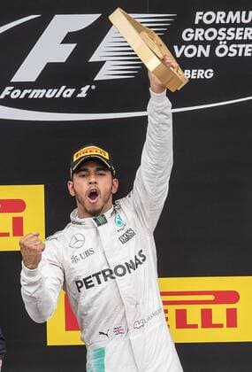 Themen der Woche - SPORT Bilder des Tages - SPORT 03.07.2016, Red Bull Ring, Spielberg, AUT, FIA, Formel 1, Grosser Preis von Oesterreich, Rennen, im Bild Lewis Hamilton (GBR 1. Platz) Mercedes AMG Petronas F1 Team Race winner British Formula One driver Lewis Hamilton of Mercedes AMG F1 during the Race for the Austrian Formula One Grand Prix at the Red Bull Ring in Spielberg, Austria on 2016 07 03. -Pressefoto Spielberg  EP_gro  