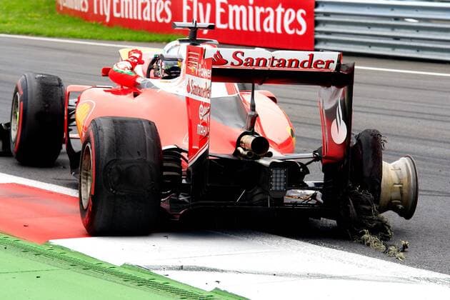 Sebastian Vettel, Scuderia Ferrari, Crash, formula 1 GP, Austria in Spielberg, 03.07.2016 Photo:mspb Jerry Andre Crash, Sebastian Vettel, formula 1 GP, Austria