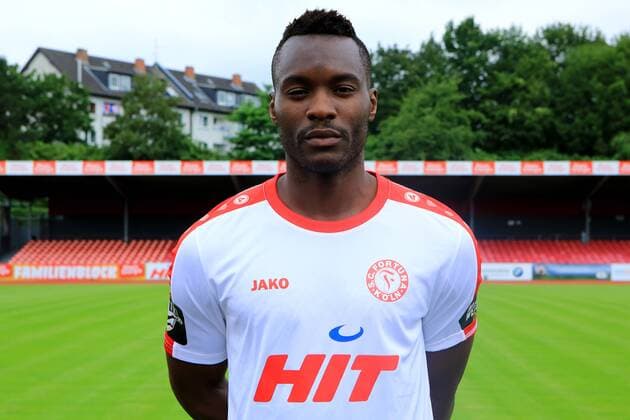 Fußball, GER, 3.Liga, Porträttermin 2016 2017, Fortuna Köln Cedric Mimbala Offizieller Fototermin Fortuna Köln