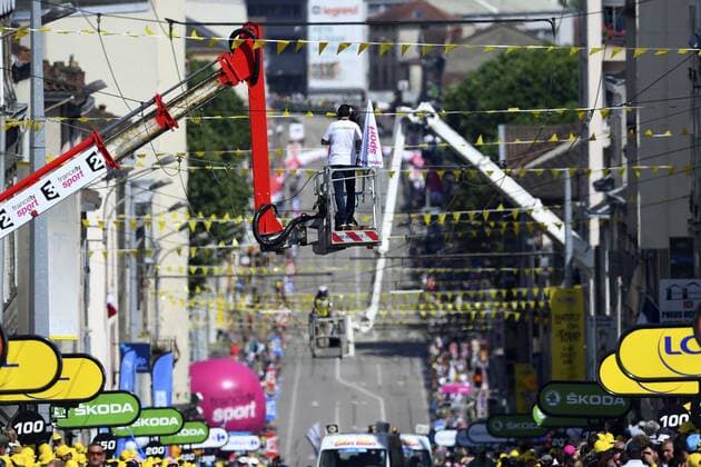LIMOGES, FRANCE - JULY 05 : Illustration picture finish camera during stage 4 of the 2016 Tour de France a 237 km stage between Saumur and Limoges, on July 05, 2016 in Limoges, France , 5 07 2016 CYCLISME : Tour de France - Etape 4 - Saumur a Limoges - 05 07 2016 Photonews Panoramic  -