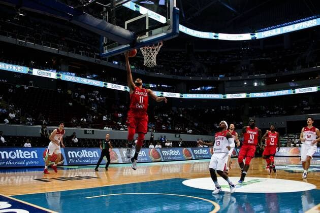July 5, 2016 - Philippines - Turkey and Canada met on the hard court of the Mall of Asia Arena in Pasay City for the FIBA Olympic Qualifying Tournament. Canada won with 77 points versus, TurkeyÃ¢â‚¬â ¢s 69. World News - July 5, 2016 - ZUMAs166