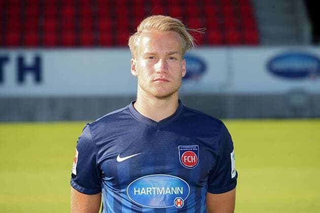 Fussball , GER, 2.BL, Portraettermin 2016 2017, 1.FC Heidenheim, Bard Finne (1.FC Heidenheim), Heidenheim Copyright: Langer Eibner-Pressefoto EP_HLR