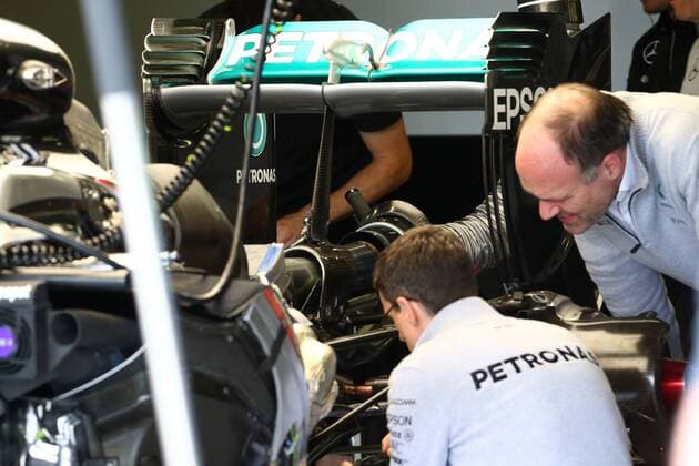 British Grand Prix, Silverstone 07 - 10 July 2016 07.07.2016 - Mercedes AMG F1 W07 Hybrid, detail 