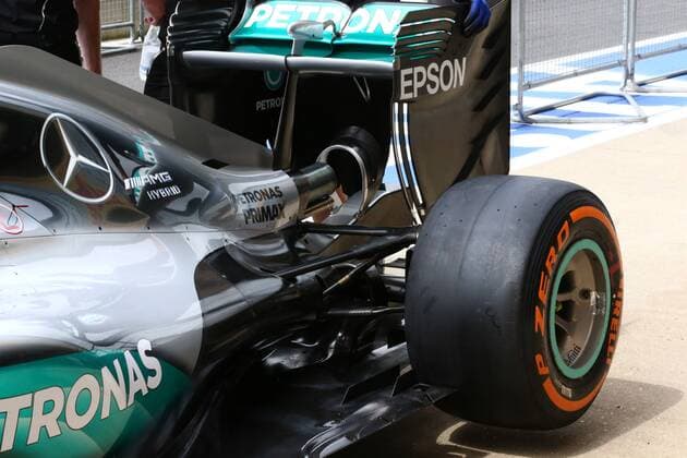 British Grand Prix, Silverstone 07 - 10 July 2016 07.07.2016 - Mercedes AMG F1 W07 Hybrid, detail 