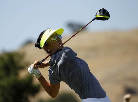 07 Jul 2016: Michelle Wie tees off in early first round action at the LPGA Golf Damen US Women s Open at CordeValle Golf Club in San Martin, CA. GOLF: JUL 07 LPGA - U.S. Women s Open - First Round Icon788160707008 EDITORIAL USE ONLY