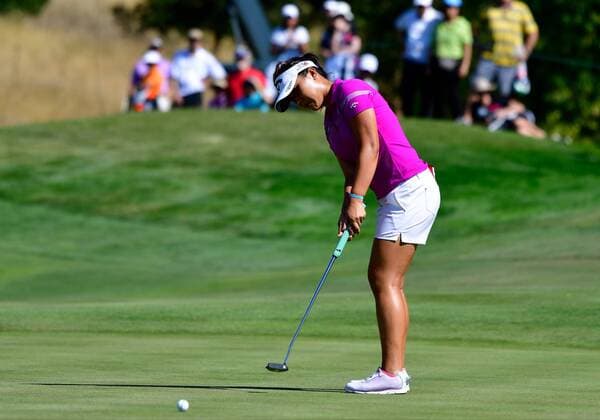 07 July 16: Lydia Ko putts during the US Women s Open at CordeValle Golf Club in San Martin, CA. (Photo by Rob Sirota Icon Sportswire) GOLF: JUL 07 LPGA Golf Damen - U.S. Women s Open - First Round Icon16070727551 EDITORIAL USE ONLY