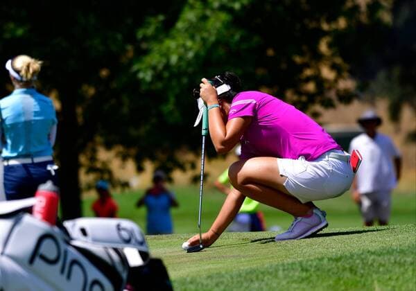 07 July 16: Lydia Ko lines up a putt during the US Women s Open at CordeValle Golf Club in San Martin, CA. (Photo by Rob Sirota Icon Sportswire) GOLF: JUL 07 LPGA Golf Damen - U.S. Women s Open - First Round Icon16070723201 EDITORIAL USE ONLY