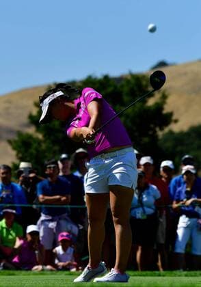 07 July 16: Lydia Ko tees off during the US Women s Open at CordeValle Golf Club in San Martin, CA. (Photo by Rob Sirota Icon Sportswire) GOLF: JUL 07 LPGA Golf Damen - U.S. Women s Open - First Round Icon16070724491 EDITORIAL USE ONLY