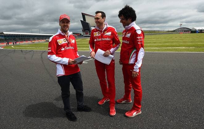 Sebastian Vettel, Scuderia Ferrari, formula 1 GP, Great Britain in Silverstone 08.07.2016 Photo:mspb Jerry Andre Sebastian Vettel, formula 1 GP, Great Britain