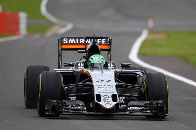 British Grand Prix, Silverstone 07 - 10 July 2016 08.07.2016 - Free Practice 1, Nico Hulkenberg (GER) Sahara Force India F1 VJM09 