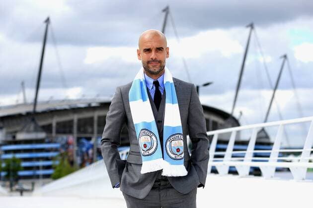 Pep Guardiola is unveiled as the new manager of Manchester City at the Etihad Stadium, Manchester. Picture date July 8th, 2016 Pic Matt McNulty Sportimage EDITORIAL USE ONLY. No use with unauthorised audio, video, data, fixture lists, club league logos or live services. Online in-match use limited to 120 images, no video emulation. No use in betting, games or single club league player publications.