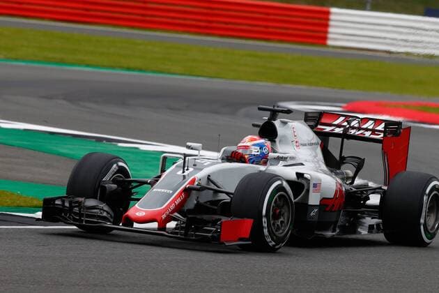 MotorSports: FIA Formula One World Championship WM Weltmeisterschaft 2016, Grand Prix of Great Britain, 8 Romain Grosjean (FRA, Haas F1 Team), xHOCHxZWEIx