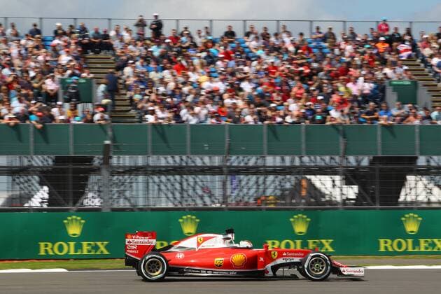 British Grand Prix, Silverstone 07 - 10 July 2016 08.07.2016 - Free Practice 2, Sebastian Vettel (GER) Scuderia Ferrari SF16-H 