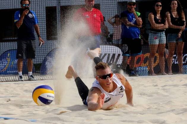 Smart Major Gstaad, 08.07.2016, Beachvolleyball, Gstaad, Patterson Smart Major Gstaad, 08.07.2016, Beach-Volleyball Bild: Abwehr Casey Patterson (USA) xNKx