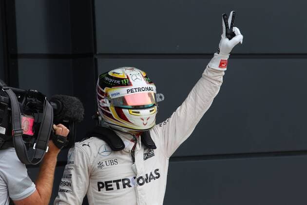 British Grand Prix, Silverstone 07 - 10 July 2016 09.07.2016 - Qualifying, Lewis Hamilton (GBR) Mercedes AMG F1 W07 Hybrid pole position 