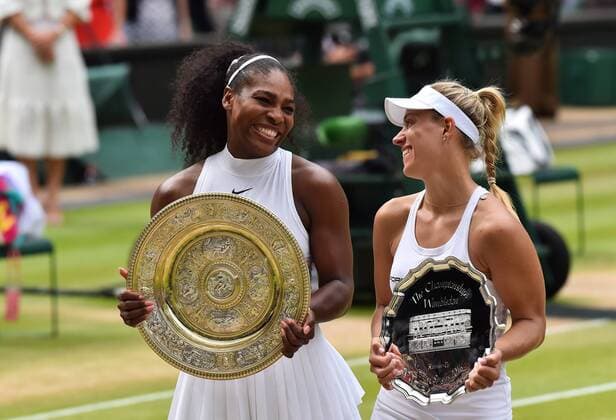 Wimbledon London England Serena Williams ;USA gewinnt im Frauen Einzel Finale gegen Angelique Kerber,Deutschland ,ihren 7.Einzeltitel Wimbledonfinal