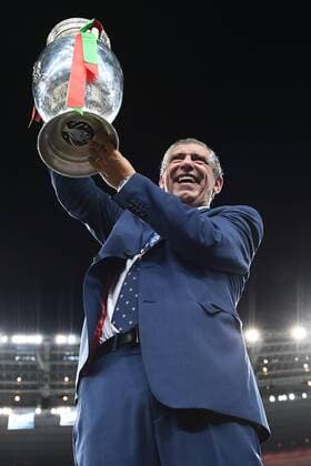 Paris, Saint-Denis - Fussball EM, Nationalteam Länderspiel, Euro 2016, Finale, Frankreich vs. Portugal: Fernando Santos 