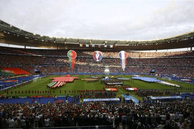 FOOTBALL : Portugal vs France - Finale - UEFA EURO EM Europameisterschaft Fussball Nationalteam 2016 - Saint Denis - 10 07 2016 GwendolineLeGoff Panoramic 