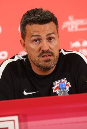 SOCCER - CL quali, RBS vs Liepaja SALZBURG,AUSTRIA,11.JUL.16 - SOCCER - UEFA Champions League, qualification, Red Bull Salzburg vs FK Liepaja, preview, press conference PK Pressekonferenz of RBS. Image shows head coach Oscar Garcia (RBS). GEPAxpictures xFelixxRoittner