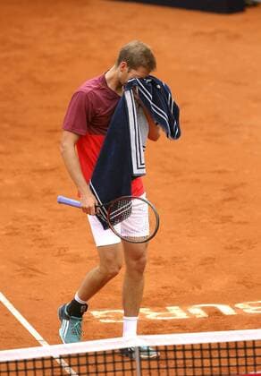 Foto : Florian Mayer ( GER ) verliert in 2 Sätzen Tennis German Open in Hamburg Mon. 11.07.2016