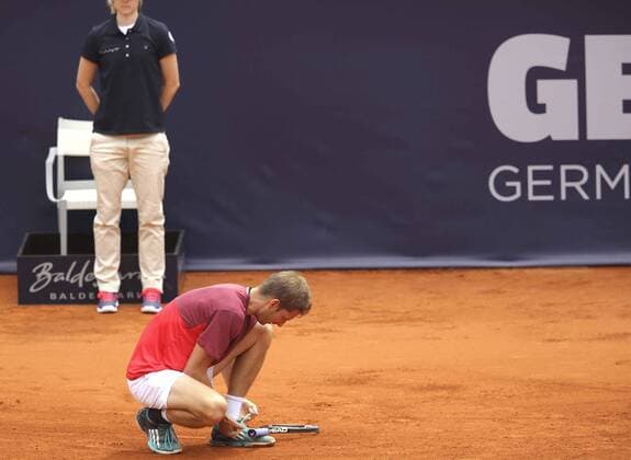 Foto : Florian Mayer ( GER ) Tennis German Open in Hamburg Mon. 11.07.2016