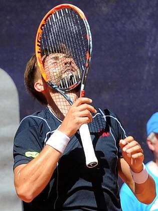 Finale der Saarland-Open, Marvin Netuschil (GER) ist der Sieger in 2016, im Endspiel gegen Filip Horansky (SVK), 6:2 - 6:4, 10.07.16, ITF Turnier Saarland Open, Germany F 6 Futures, beim STC Blau Weiss Saarlouis, Saarlouis Copyright: Franz Eibner-Pressefoto EP_PFZ