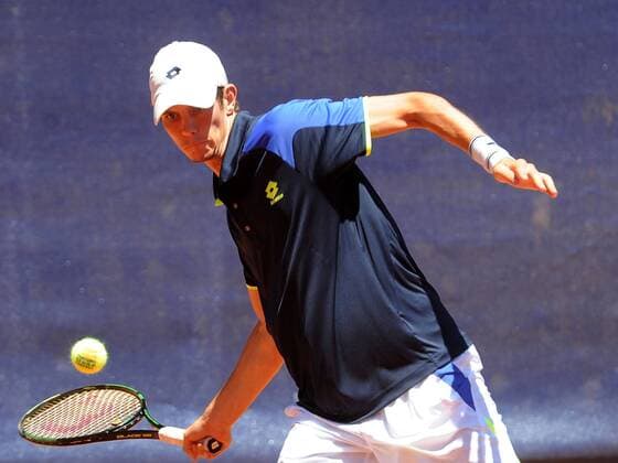 Finale der Saarland-Open, Filip Horansky (SVK) verliert im Endspiel 2016 gegen Marvin Netuschil (GER), 10.07.16, ITF Turnier Saarland Open, Germany F 6 Futures, beim STC Blau Weiss Saarlouis, Saarlouis Copyright: Franz Eibner-Pressefoto EP_PFZ