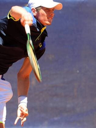 Finale der Saarland-Open, Filip Horansky (SVK) verliert im Endspiel 2016 gegen Marvin Netuschil (GER), 10.07.16, ITF Turnier Saarland Open, Germany F 6 Futures, beim STC Blau Weiss Saarlouis, Saarlouis Copyright: Franz Eibner-Pressefoto EP_PFZ