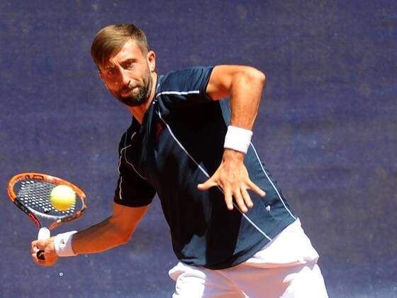 Finale der Saarland-Open, Marvin Netuschil (GER) ist der Sieger in 2016, im Endspiel gegen Filip Horansky (SVK), 6:2 - 6:4, 10.07.16, ITF Turnier Saarland Open, Germany F 6 Futures, beim STC Blau Weiss Saarlouis, Saarlouis Copyright: Franz Eibner-Pressefoto EP_PFZ