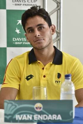 Copa Davis Brasil X Equador Ivan Endara player of the Ecuadorian team durente training for matches between BRAZIL ECUADOR X-evaluated by the American Zonal I Davis Cup at the Arena Minas Tennis Club in Belo Horizonte on the afternoon of Tuesday. x1159866x  Mour?oxPanda