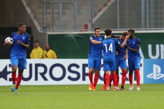 Lucas Tousart ( Frankreich ) nach dem 1:2, Frankreich vs England, U-19-Fussball-Europameisterschaft 2016 , Fussball, 12.07.2016, Heidenheim Copyright: Langer Eibner-Pressefoto EP_HLR