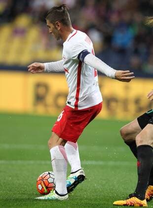 SOCCER - CL quali, RBS vs Liepaja SALZBURG,AUSTRIA,12.JUL.16 - SOCCER - UEFA Champions League, qualification, Red Bull Salzburg vs FK Liepaja. Image shows Jonatan Soriano Casas (RBS). GEPAxpictures xHaraldxSteiner