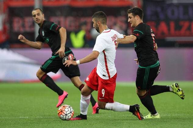 SOCCER - CL quali, RBS vs Liepaja SALZBURG,AUSTRIA,12.JUL.16 - SOCCER - UEFA Champions League, qualification, Red Bull Salzburg vs FK Liepaja. Image shows Munas Dabbur (RBS). GEPAxpictures xHaraldxSteiner