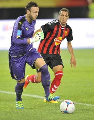 Second qualifying round of UEFA Champions League, FK Vardar Skoplje - GNK Dinamo. 12.07.2016., stadium National Arena Philip II of Macedonia, Skopje, Macedonia - Second qualifying round of UEFA Champions League, FK Vardar Skoplje - GNK Dinamo. Antonijo Jezina.  STR-1234 HaloPix PIXSELL