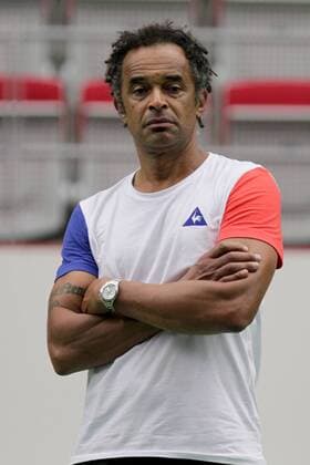 French tennis non-playing captain Yannick Noah during the training session prior to the Davis Cup quarterfinal match against Czech Republic in Trinec, Czech Republic, July 13, 2016. (CTKxPhoto PetrxSznapka) CTKPhotoP201607130456001  SZN 31K