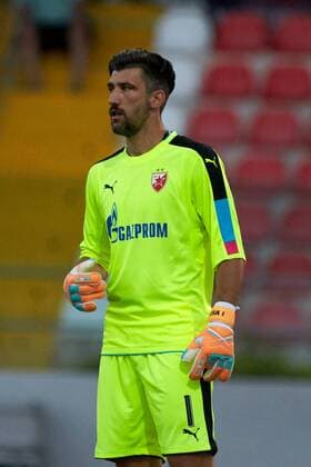 12 07 2016 Hibernians Stadium, Paola, Malta UEFA Champions League Second Qualifying Round, First Leg Valletta FC v Red Star Belgrade 1-2 Damir Kahriman, goalkeeper of Red Star Belgrade (Crvena zvezda) during the UEFA Champions League, second qualifying round, first leg match at the Hibernians Stadium in Paola, Malta against Valletta FC. Valletta FC v Red Star Belgrade - UEFA Champions League 2016 17 VALL_RSB_16