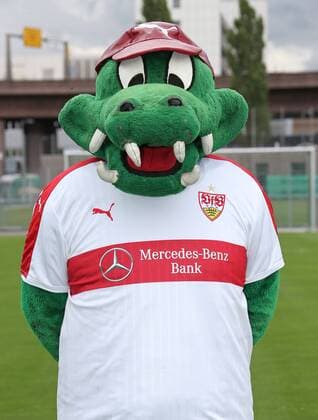 Fussball 2. Bundesliga 2016 2017 13.07.2014 Fototermin beim VfB Stuttgart: Maskottchen Fritzle