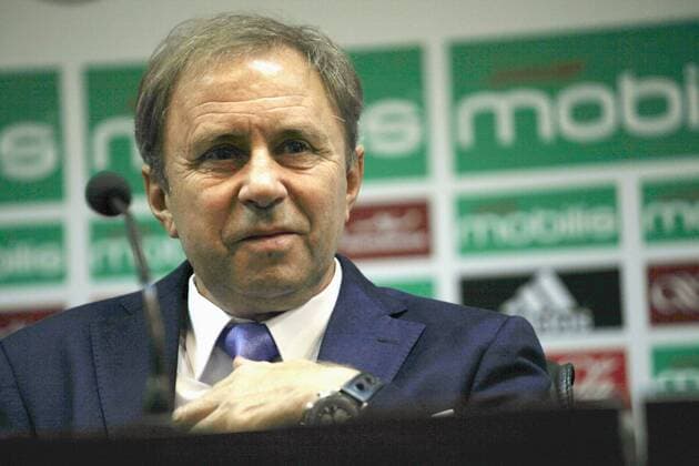 Fußball, Milovan Rajevac ist neuer Trainer der algerischen Nationalmannschaft Algeria Milovan Rajevac s new national coach in Algiers conference 