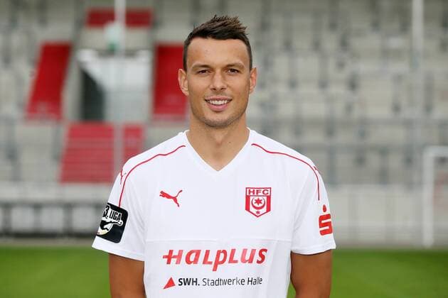 Hallescher FC Fußball Saison 2016-17 Halle Saale, 14.07.2016, Fußball, 3.Liga, GER, Porträttermin 2016 2017. , Hallescher FC , Im Bild: Petar Sliskovic ,