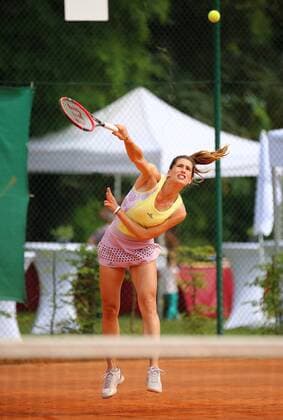 16.07.2016 xcex Deutschland, Darmstadt, Tennis-Trophy bei TEC Darmstadt zugunsten des Projekts DU MUSST KÄMPFEN - Spenden für an Krebs erkrankte Kinder und Jugendliche Tennisprofi Andrea Petkovic