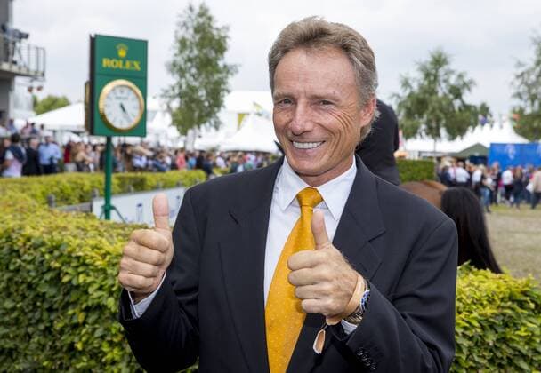 Aachen - CHIO 2016 Verleihung Goldene Sportpyramide durch die Deutsche Sporthilfe. Bernhard Langer vor der Verleihung -