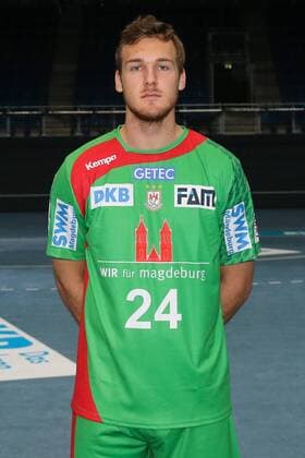 Christian O Sullivan (SC Magdeburg) - Handball Bundesliga Saison 2016-2017 offizeller Fototermin SC Magdeburg in der GETEC Arena in Magdeburg - Einzelbild,Portrait,Deutschland, Handball, Mann, Maenner,15.07.2016