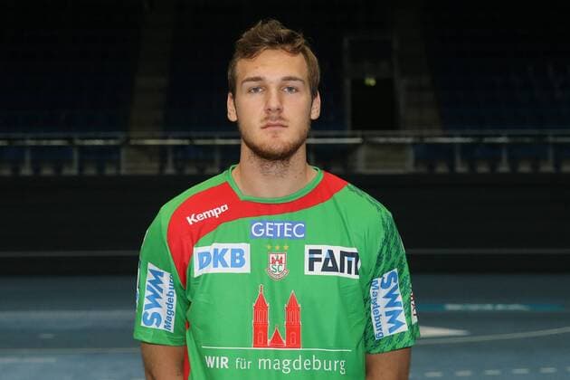 Christian O Sullivan (SC Magdeburg) - Handball Bundesliga Saison 2016-2017 offizeller Fototermin SC Magdeburg in der GETEC Arena in Magdeburg - Einzelbild,Portrait,Deutschland, Handball, Mann, Maenner,15.07.2016