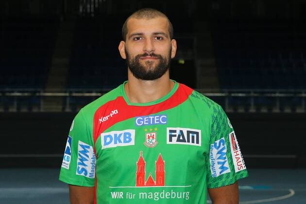 Zeljko Musa (SC Magdeburg) - Handball Bundesliga Saison 2016-2017 offizeller Fototermin SC Magdeburg in der GETEC Arena in Magdeburg - Einzelbild,Portrait,Deutschland, Handball, Mann, Maenner,15.07.2016