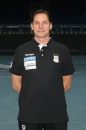 Physiotherapeut Andreas Grote (SC Magdeburg) - Handball Bundesliga Saison 2016-2017 offizeller Fototermin SC Magdeburg in der GETEC Arena in Magdeburg - Einzelbild,Portrait,Deutschland, Handball, Mann, Maenner,15.07.2016